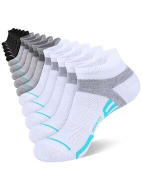 15 Pairs Womens Ankle Socks Lightweight Breathable Casual Low Cut Socks